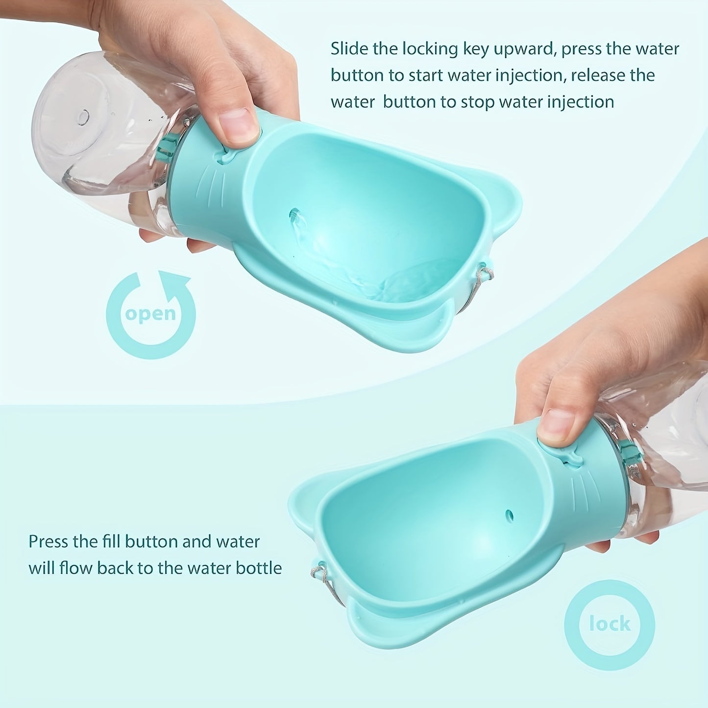 2 In 1 PET WATER/FOOD BOTTLE