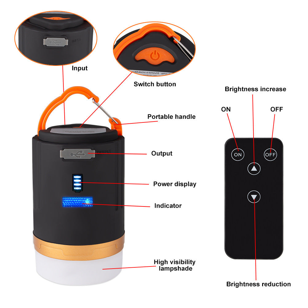 WATERPROOF RECHARGABLE CAMPING LIGHT