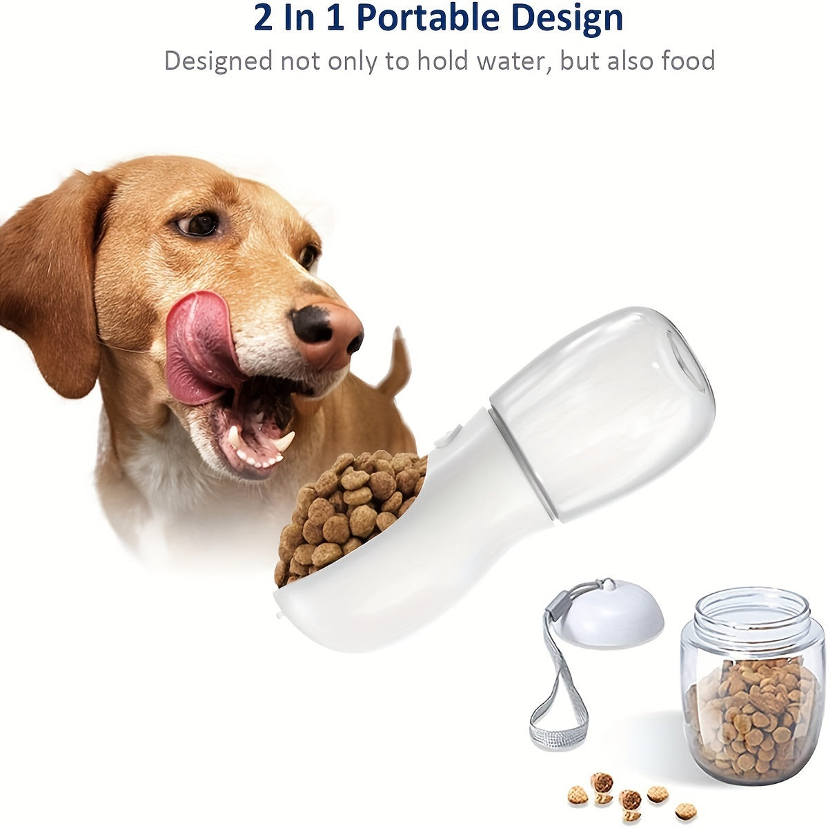 2 In 1 PET WATER/FOOD BOTTLE