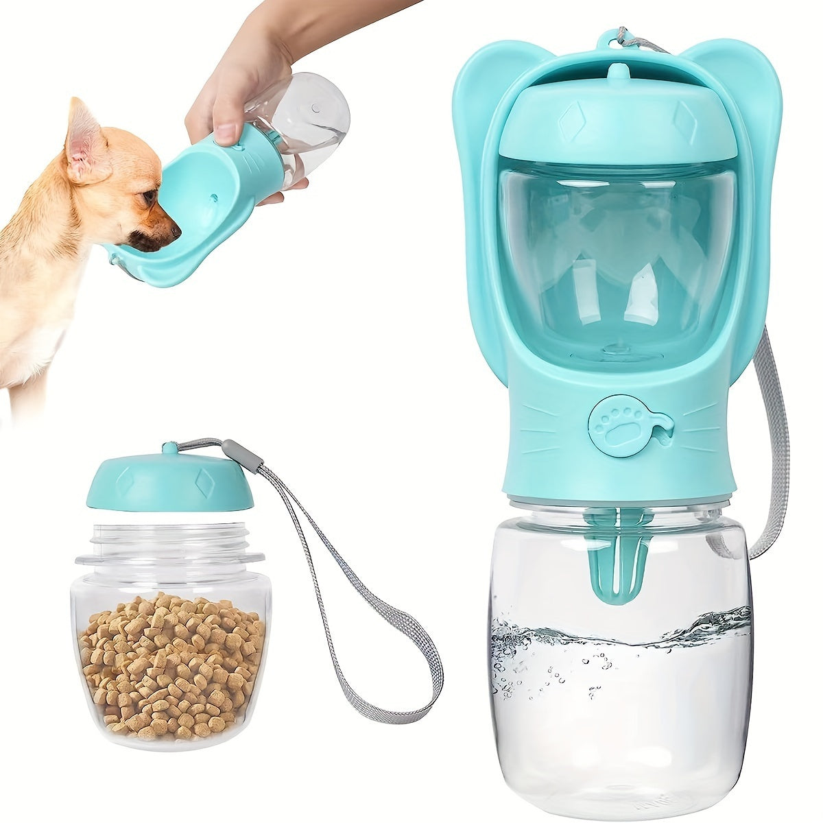 2 In 1 PET WATER/FOOD BOTTLE